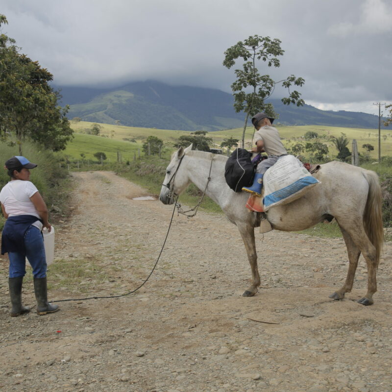 Mujer campesina en Mesetas